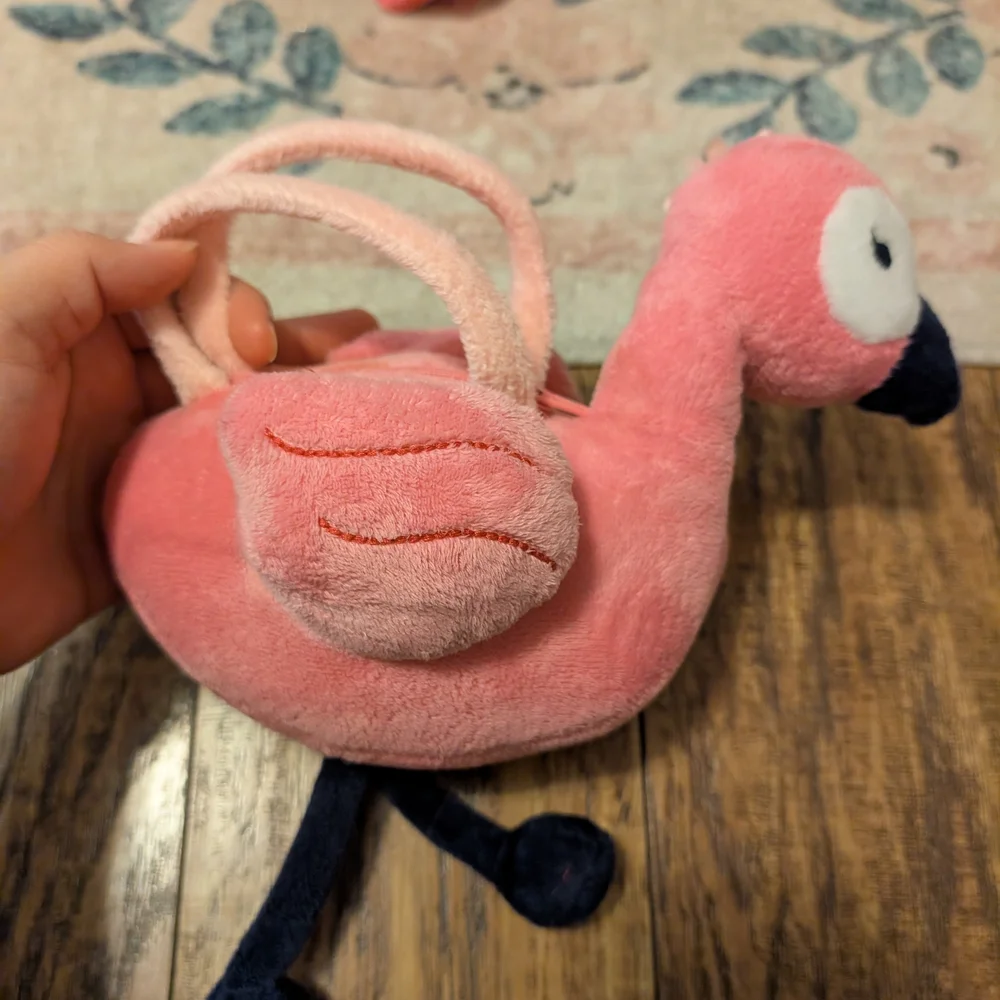 💥3/$24 Gymboree Fruit Punch‎ Pink Plush Flamingo Purse